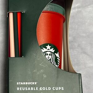 Starbucks Multicolor Sparkle Reusable Cold Cups